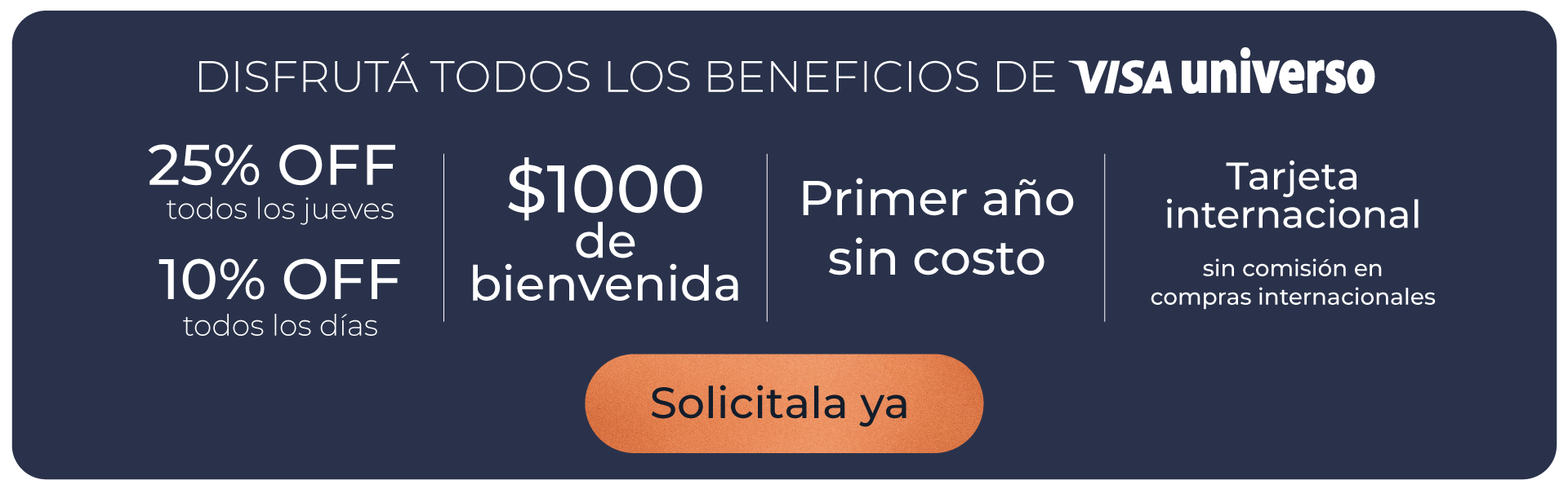 Solicita tu Visa