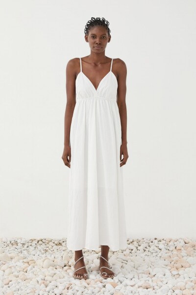 VESTIDO MAXI Blanco
