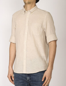 011665 CAMISA DE LINO HARRINGTON LABEL Beige