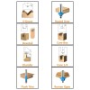 Kit de 12 fresas 6mm Ingco para router o fresadora Kit de 12 fresas 6mm Ingco para router o fresadora