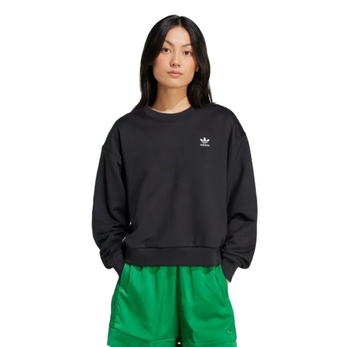 Buzo Adidas Trefoil Sweater - Negro 