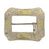 HEBILLA RECTANGULAR PLATA Y ORO 02 Plateadouniforme