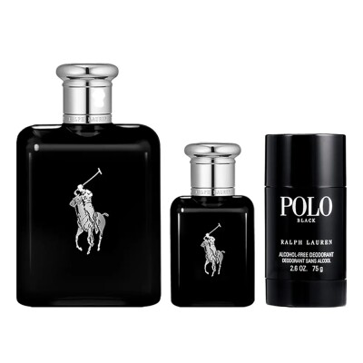 Perfume Ralph Lauren Polo Black Edt 125 Ml. + Edt 40 Ml. Perfume Ralph Lauren Polo Black Edt 125 Ml. + Edt 40 Ml.