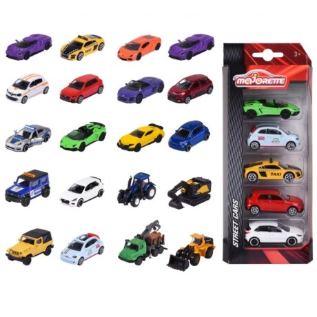Pack X5 Autitos Majorette Metal Escala 1:67 001