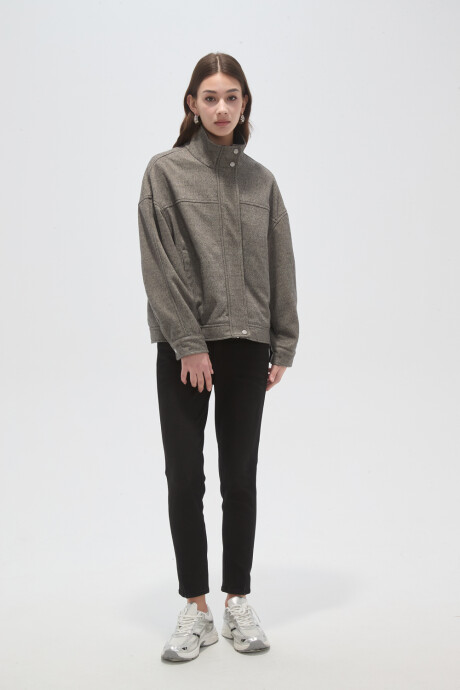 Campera Naiar Gris Melange