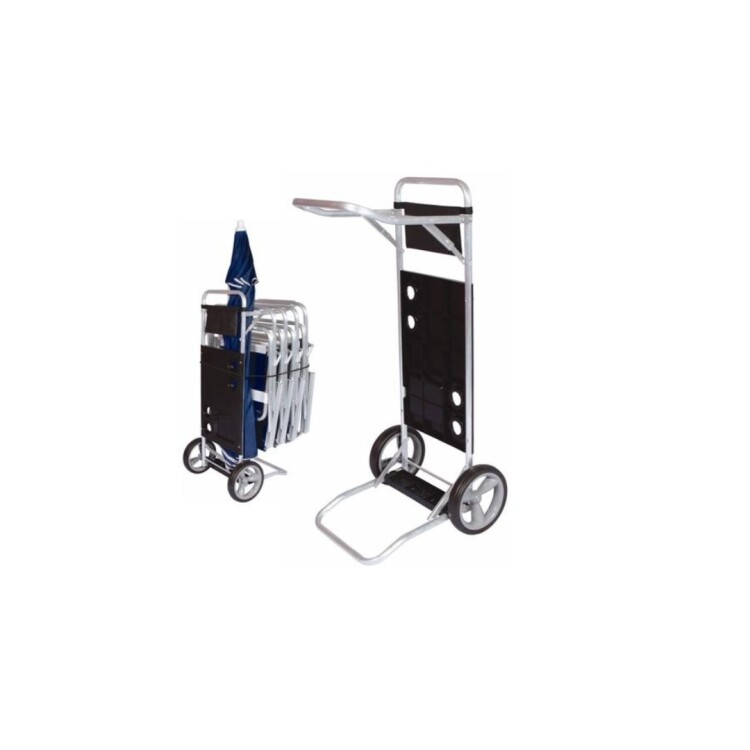 CARRITO DE PLAYA ALUMINIO MOR NEGRO