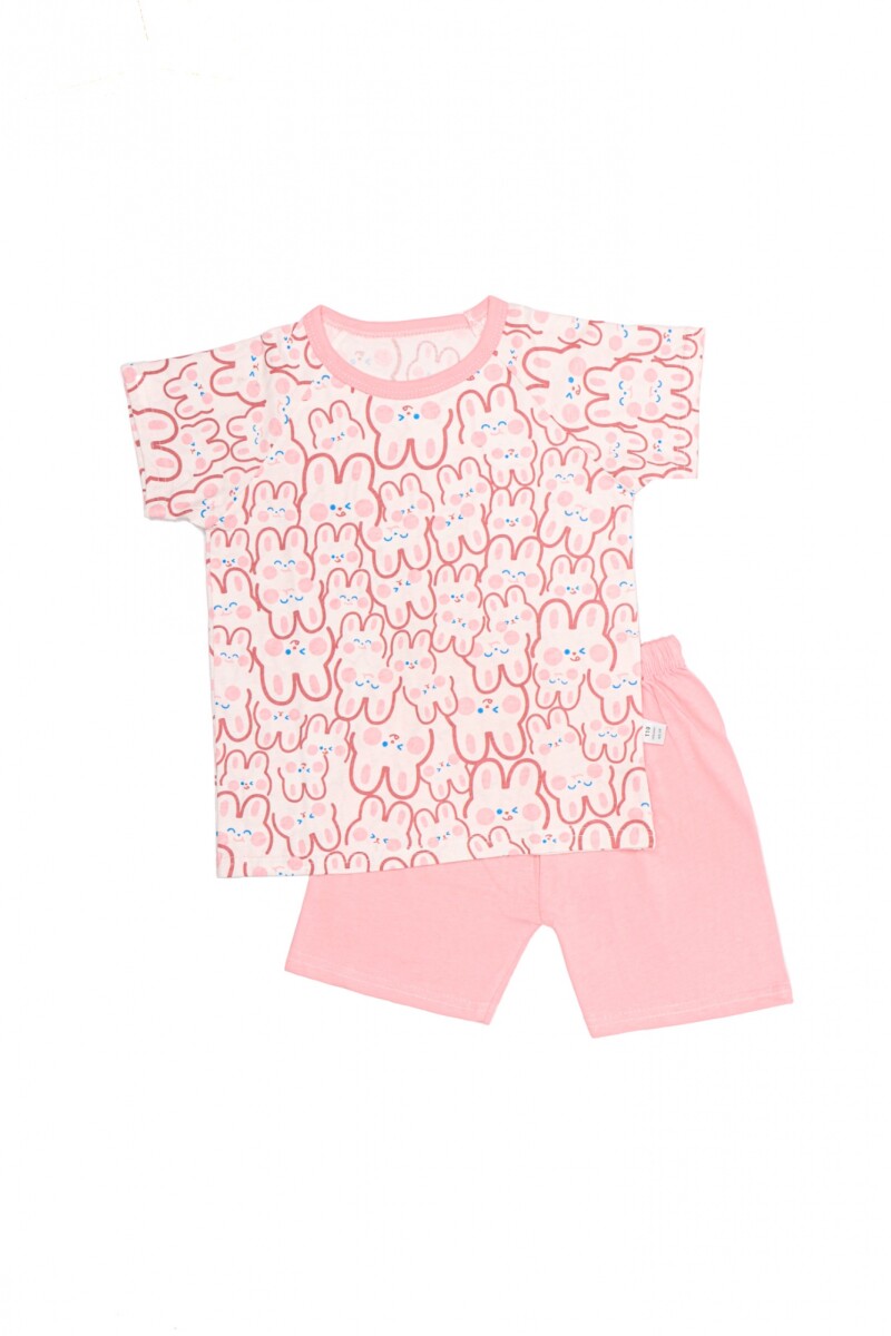 Pijama Conejos - Rosado 