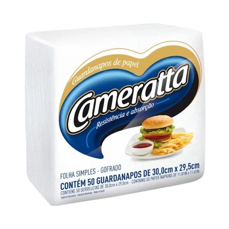 CAMERATTA SERVILLETAS 30X29CM 50U Cameratta Servilletas 30x29cm 50u
