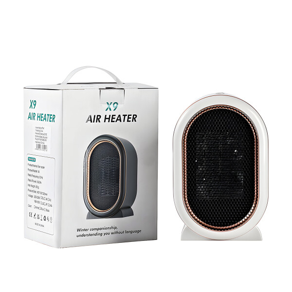 Estufa Caloventilador Calefactor Eléctrico Portatil 1200w Color Blanco