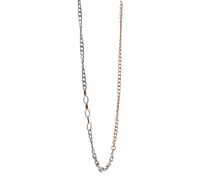 Collar de Mujer Miss Carol cadena bicolor Plateado - Dorado