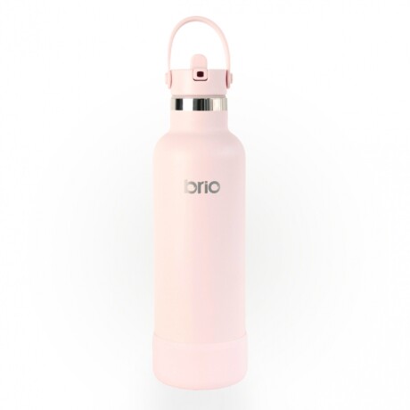 BOTELLA EN ACERO INOXIDABLE BRIO 750ML CON SORBITO Y MANIJA - ROSA ROSA