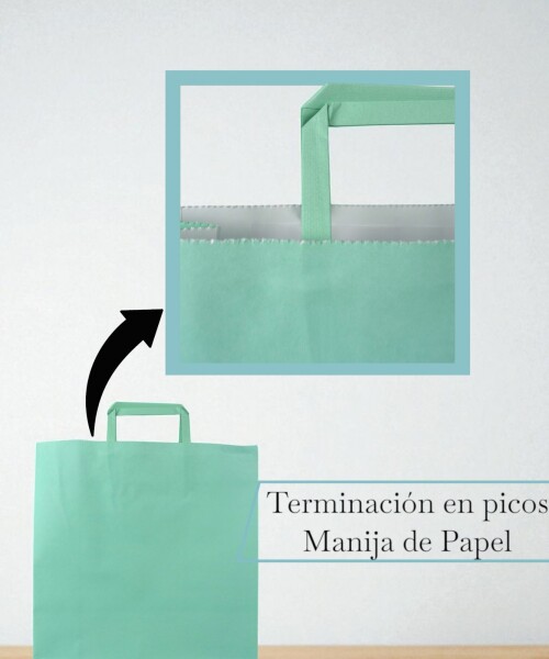 Bolsa lisa acuario 30x12x41 cm PASTEL AQUA