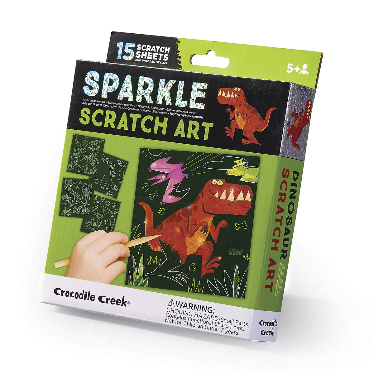 Juguete Scratch Art Crocodile Creek - Dinosaurio 