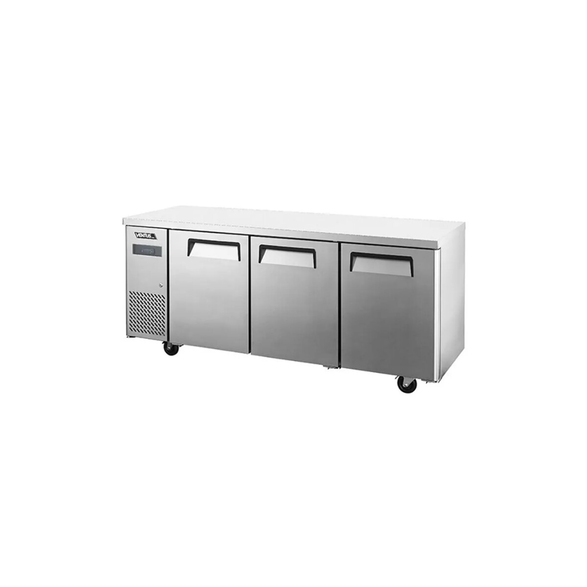 Freezer Bajo Mesada 380 Litros con 3 Puertas 
