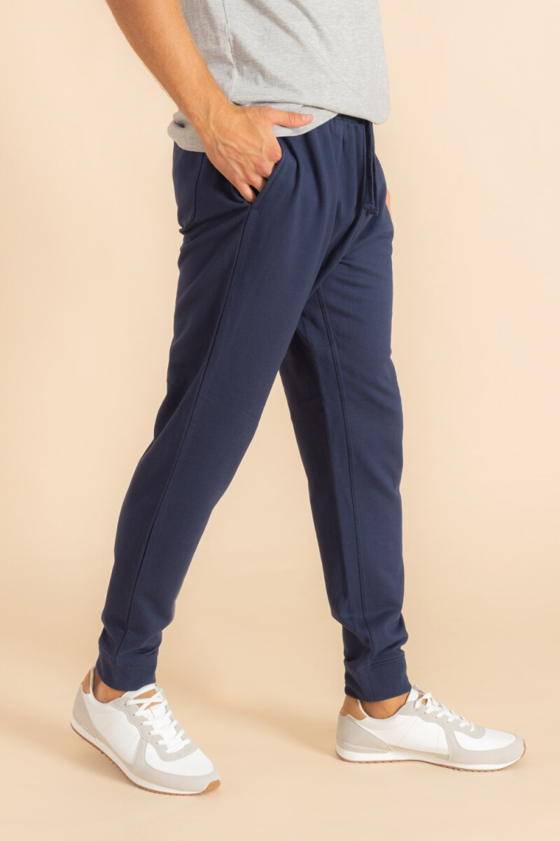 Pantalón deportivo con puño Azul Marino