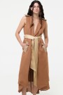 CHALECO LARGO Camel