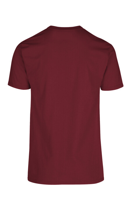 Camiseta a la base peso medio bordeaux