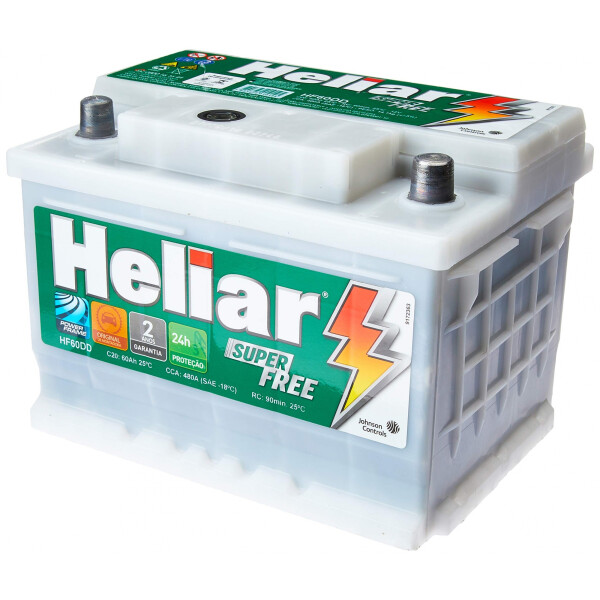 Bateria Heliar 75 amp. Derecha