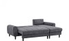 Sillón Esquinero con Baúles amplios - Amo Gris Oscuro