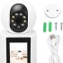 Camara Seguridad Baby Call Monitor Botón Videollamada Audio® Variante Color Blanco