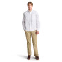 Camisa Oxford Manga Larga Hombre White Yd