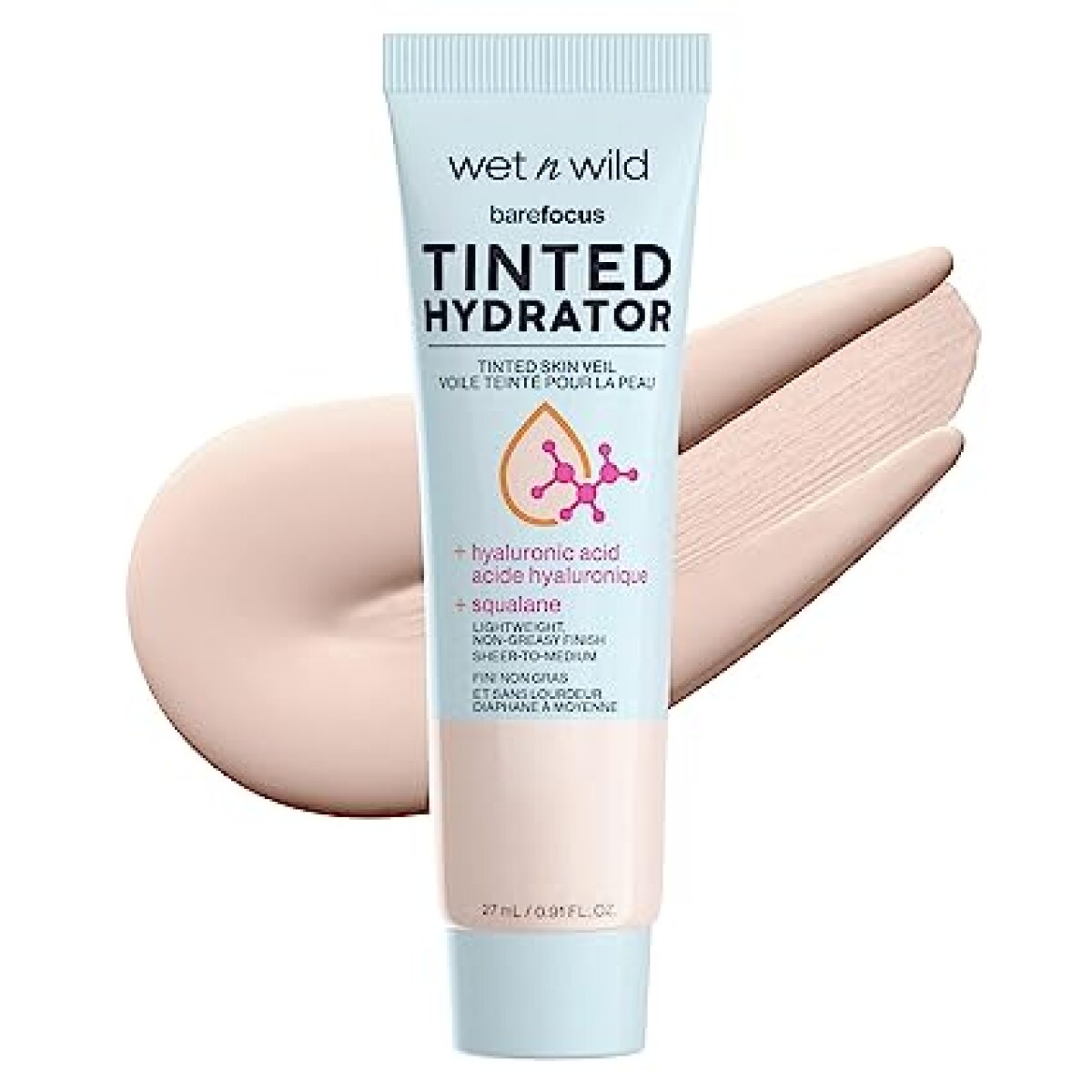 Wet N Wild Hidratante con color Bare Focus Tinted Hydrator Tinted Skin Veil Porcelain 