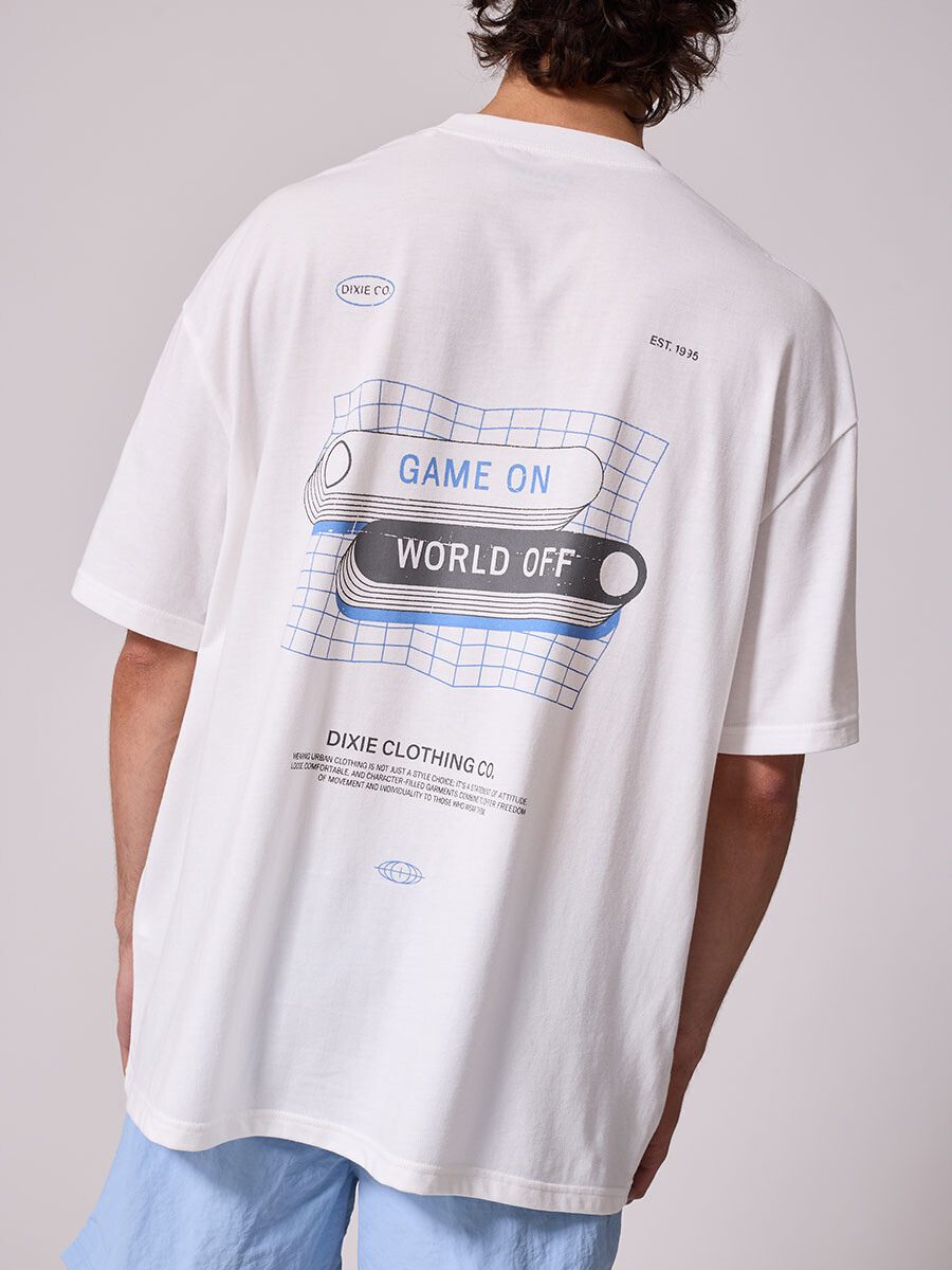 T-SHIRT VIRTUL DIXIE - Crudo 