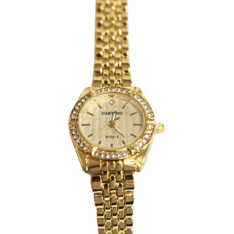 Reloj Pulsera para Mujer Diseño Elegante Clásico con Brillos Dorado