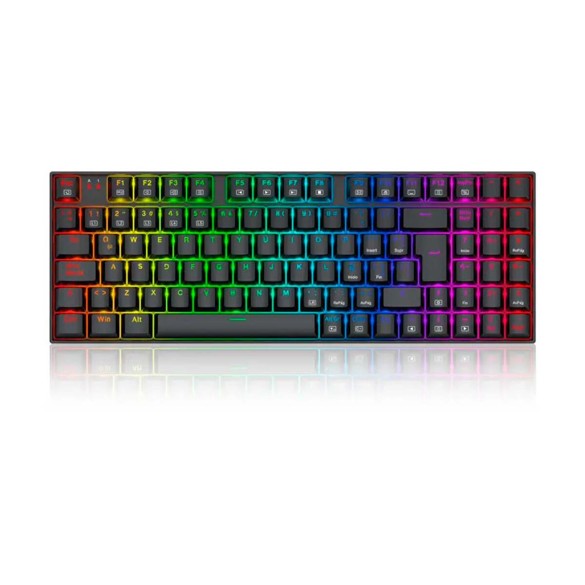 Teclado Gamer Redragon Ziggs K669 Black RGB Switch Red 
