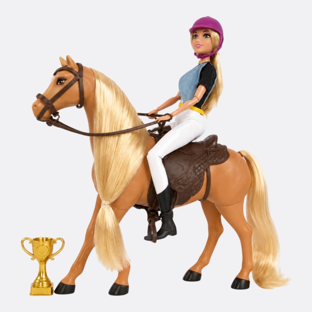 Muñeca A Caballo Con Accesorios 