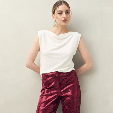 PANTALÓN BINDI Bordó Merlot