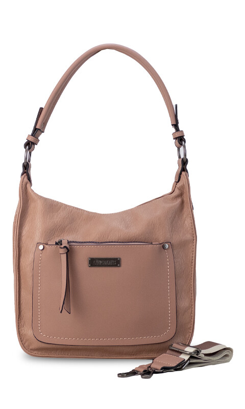 BANDOLERA ELATEA ROSA MAUVE