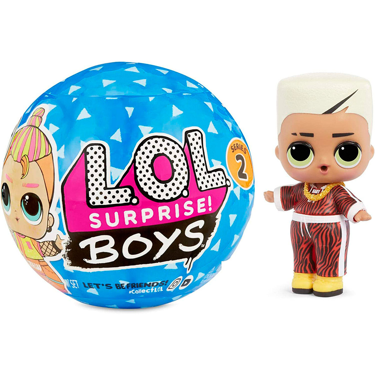 Muñecos Lol Surprise Boys Pelota Bola C/accesorios - Celeste 