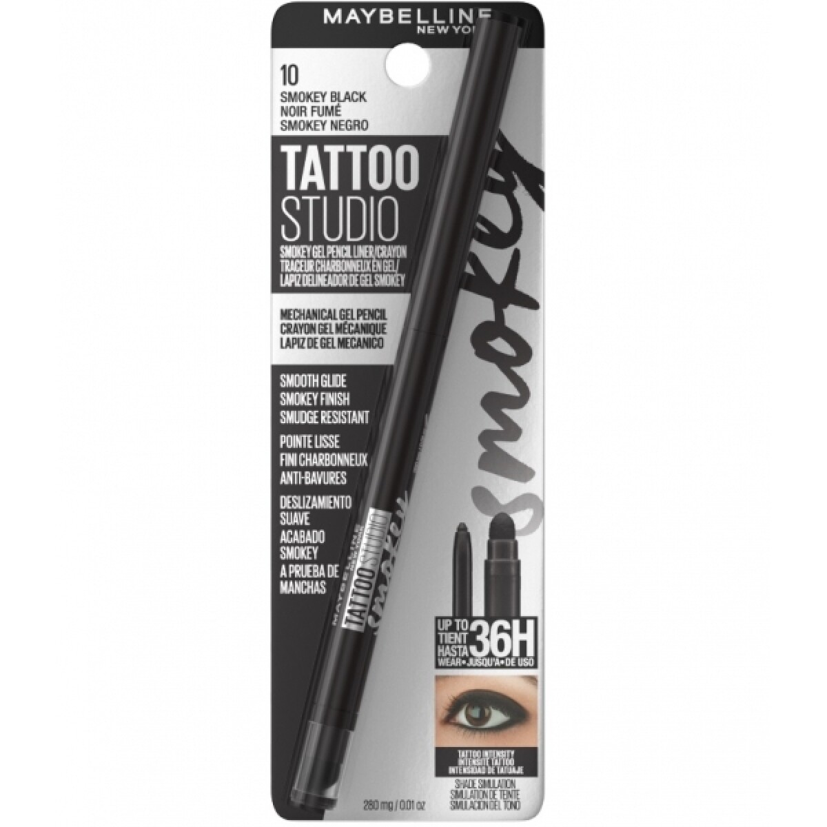 Delineador de Ojos Maybelline Tattoo Studio Kajal Smokey Black 