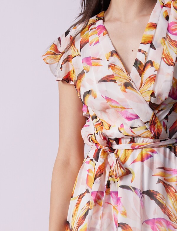 Vestido Maxi Printed BLANCO/MULTI