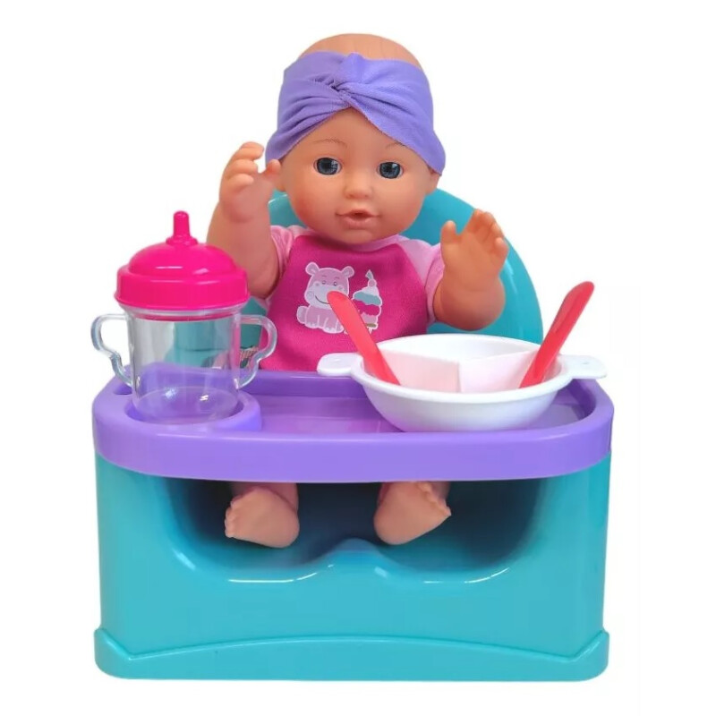 Bebote con sillita de comer , divisionario durante la comida Bebote con sillita de comer , divisionario durante la comida