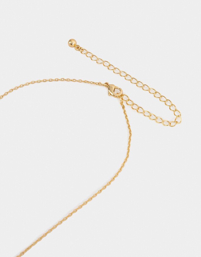 Cadena Corta con Dije Premium Gold Cortos - Dorado