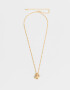 Cadena Corta con Dije De inicial Cadena Corta Con Dije De Inicial "p" - Dorado