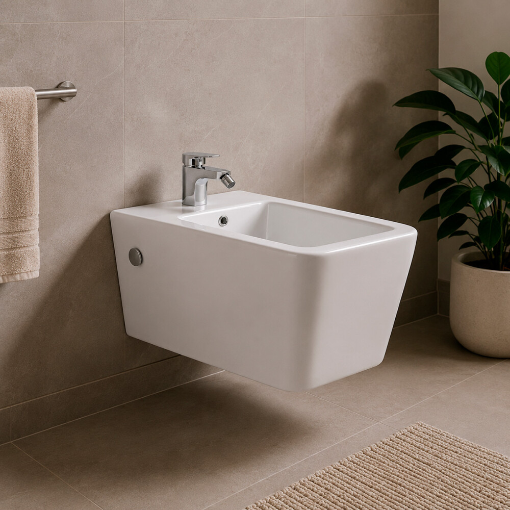 BIDET SUSPENDIDO EXKLUSIVE 1 AGUJERO COLOR BLANCO Bidet Suspendido Exklusive 1 Agujero Color Blanco