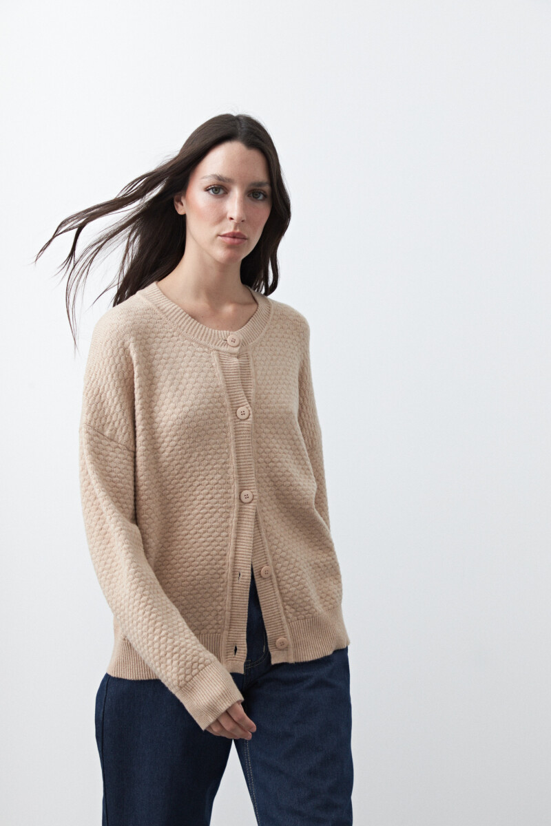 CARDIGAN TEODORA Beige Melange