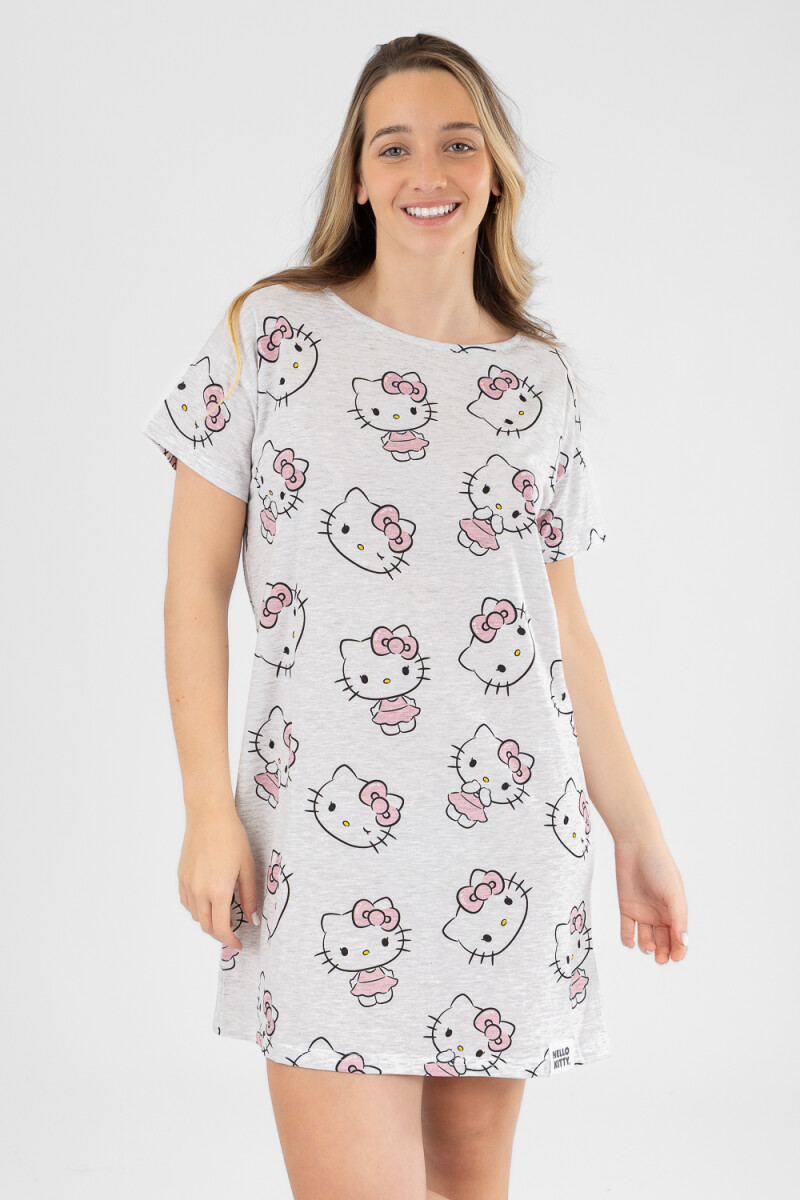Hk pink bow dress Gris