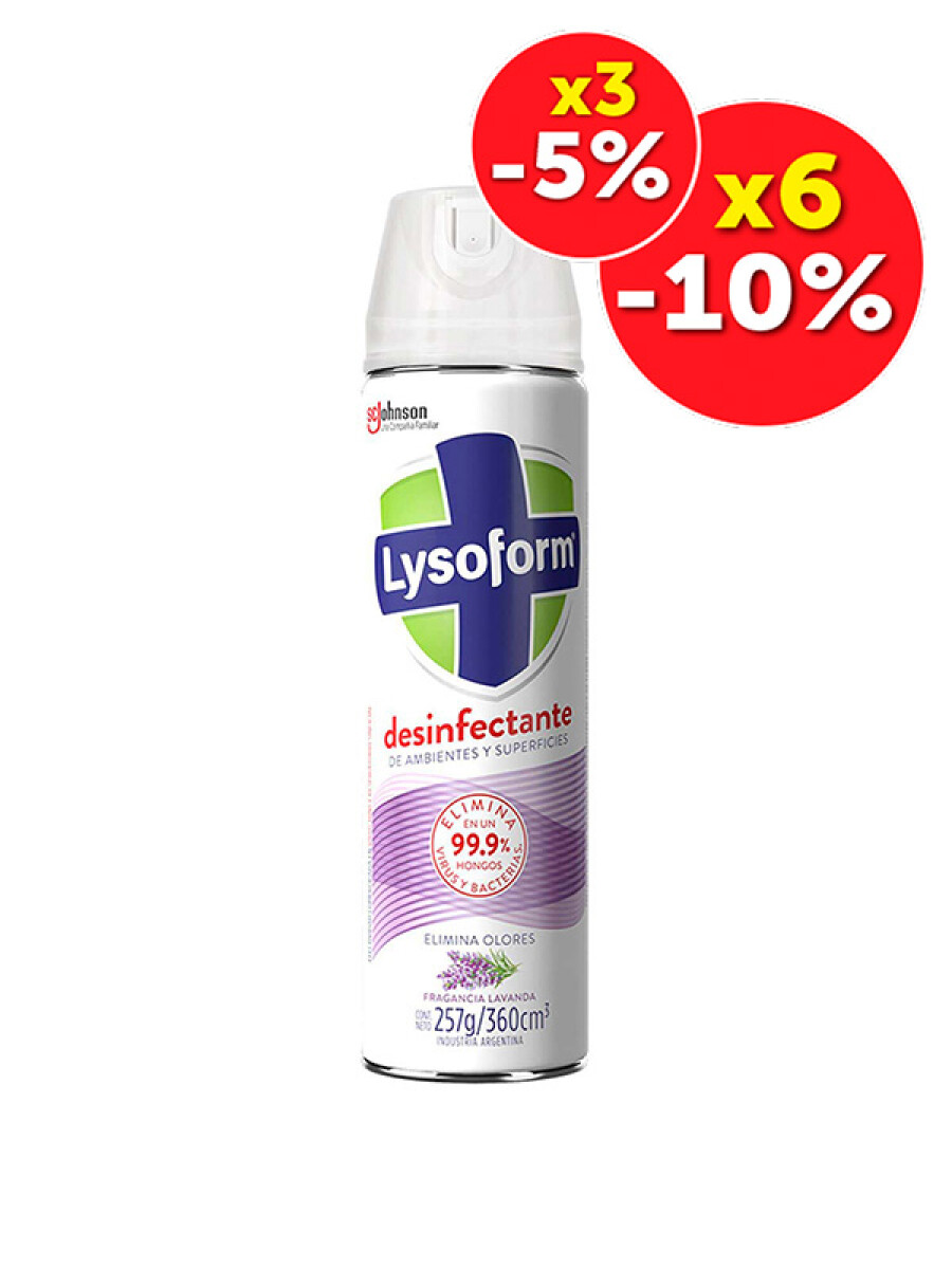 Lysoform Aerosol 360ml Lavanda 