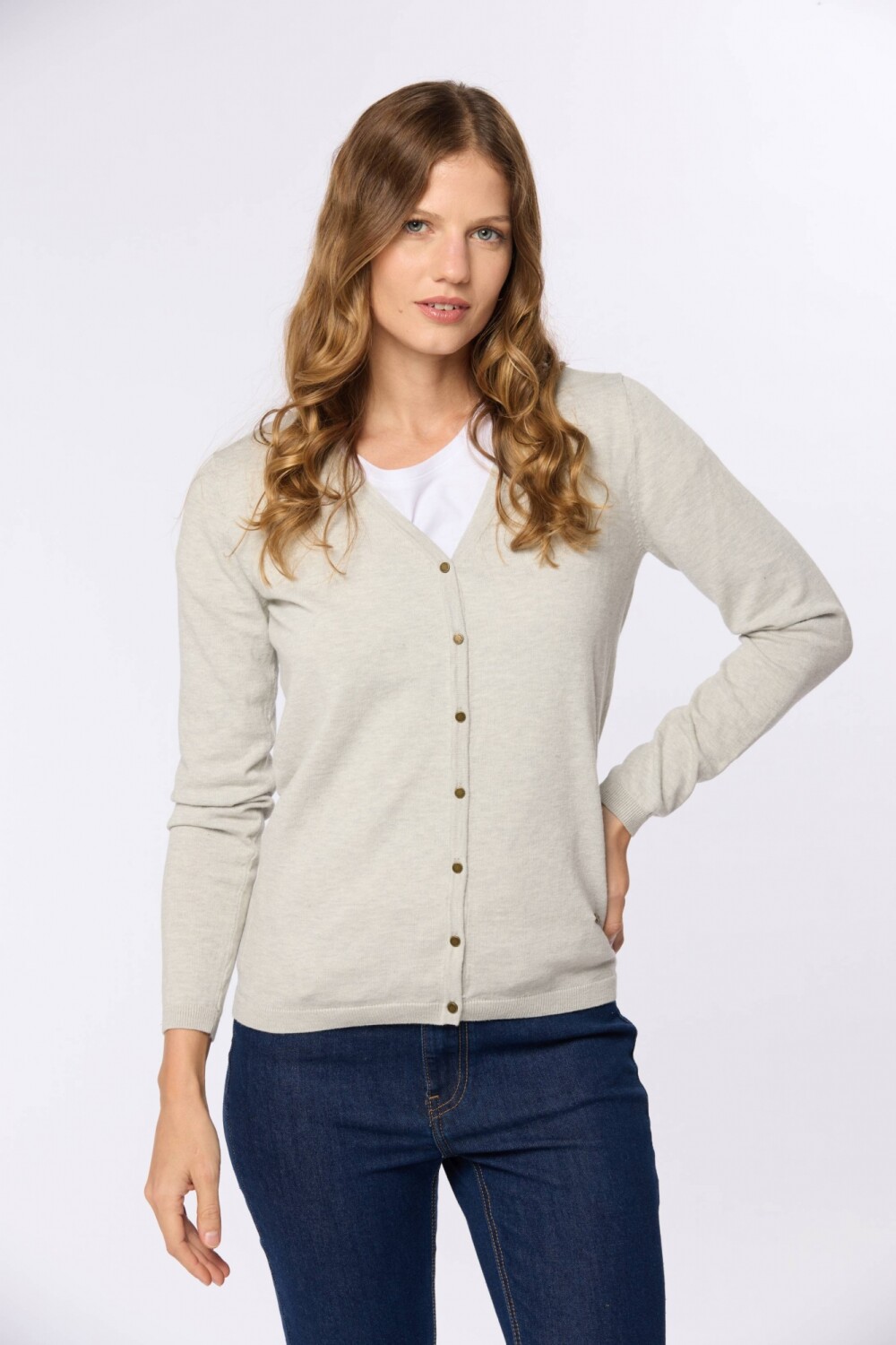 CARDIGAN CLÁSICO Gris