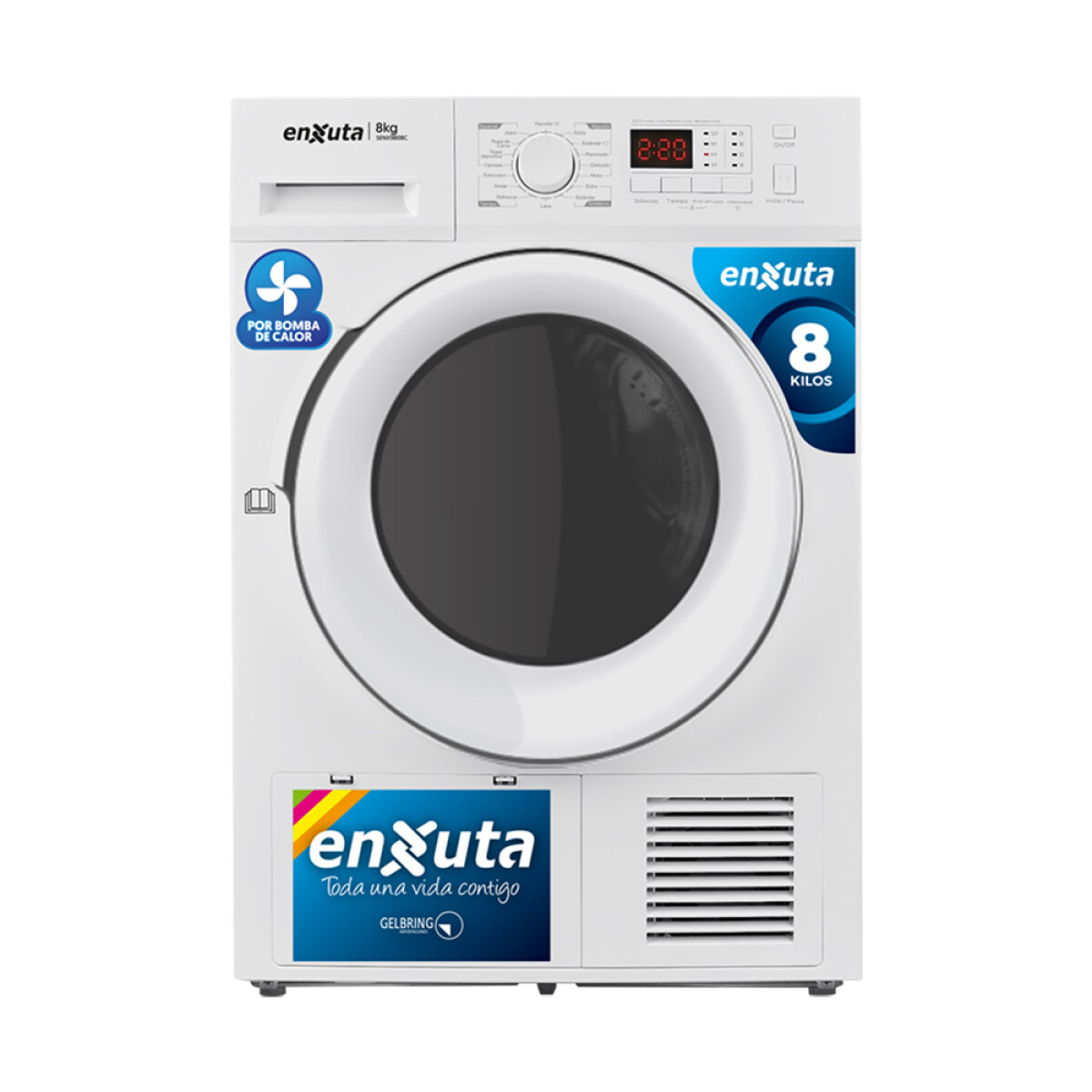 Secarropas Carga Frontal Blanco 8 Kg 