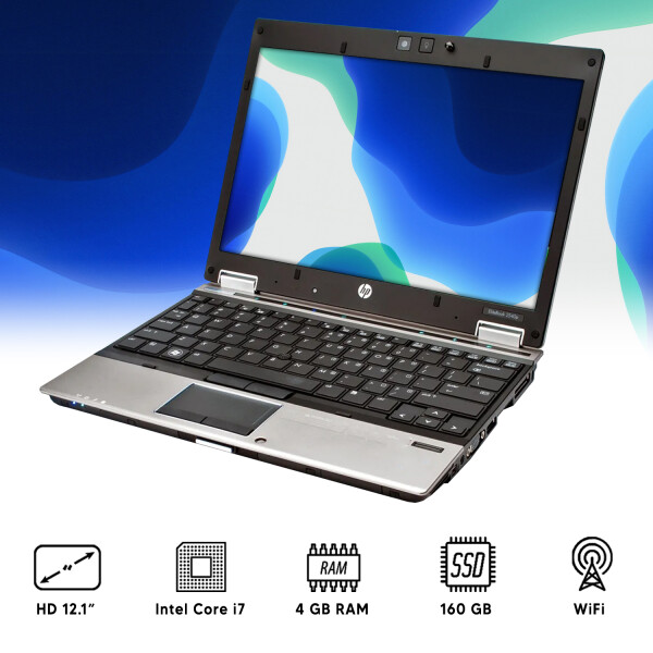 Notebook Hp Elitebook 2540p I7 / 4gb Ram / 160gb Ssd NOTEBOOK RFPL HP 2540P I7/2/160/12.1"