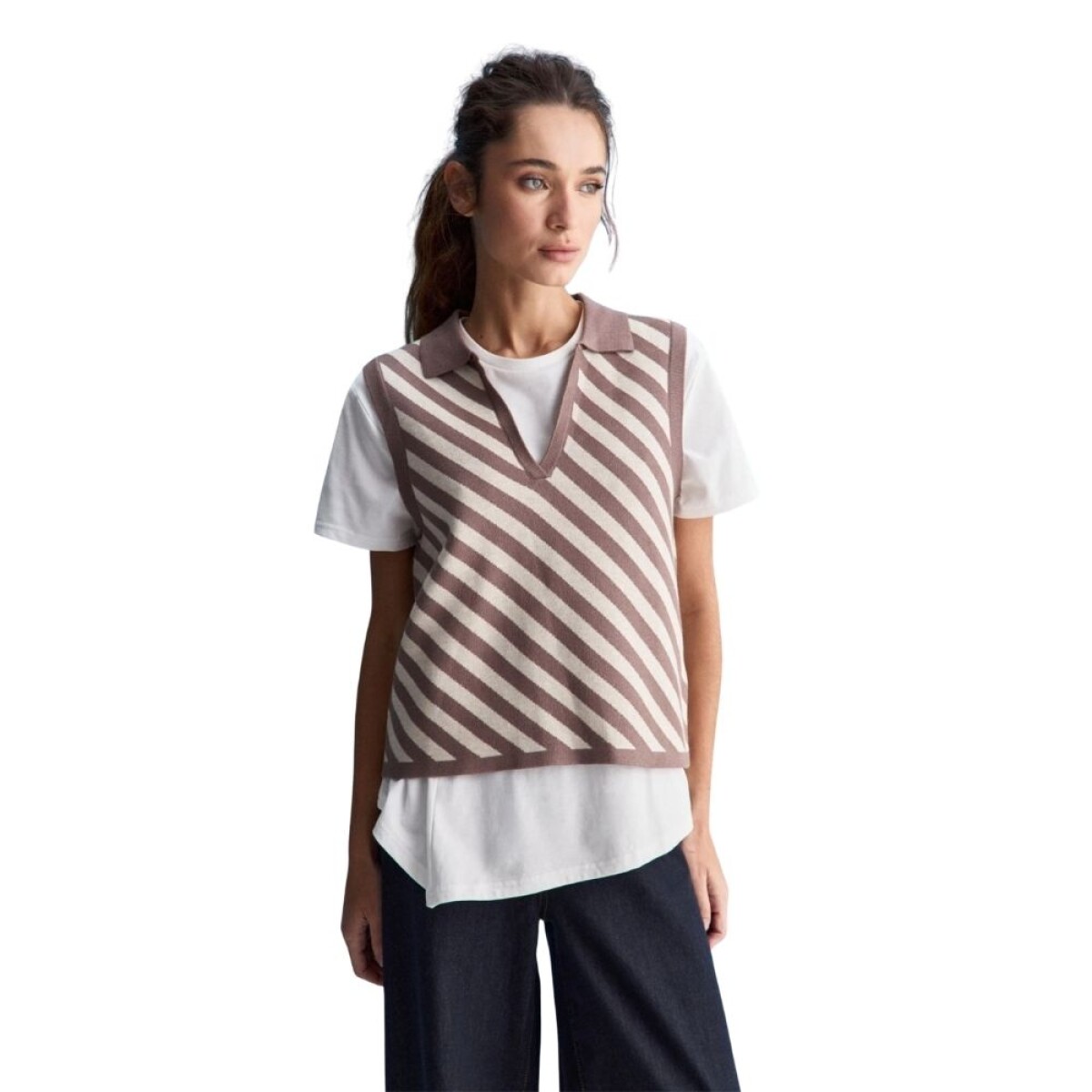 CHALECO GRETA S-XXL - TOSTADO 
