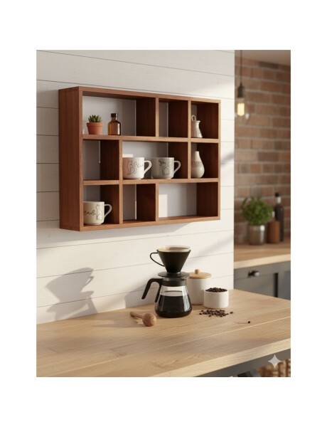 REPISA ESTANTE PARA TAZAS 30X40 CM 9 DIVISIONES REPISA ESTANTE PARA TAZAS 30X40 CM 9 DIVISIONES