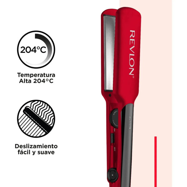 Planchita De Pelo Alaciadora Revlon 220°c Placas 5.8cm PLANCHITA DE PELO REVLON RVST2182REDLA2