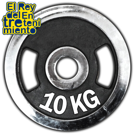 Disco Olímpico 10K C/ Agarre Expert Cromado Pesa P/ Barras y mancuernas Disco Olímpico 10K C/ Agarre Expert Cromado Pesa P/ Barras y mancuernas