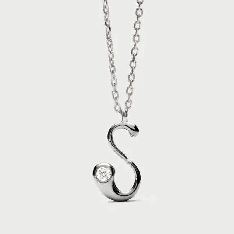 COLGANTE PDPAOLA S INITIAL SILVER Colgante Pdpaola S Initial Silver